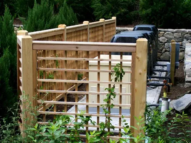 Custom cedar fence installed by Armstrong Fence on the South Shore of Massachusetts