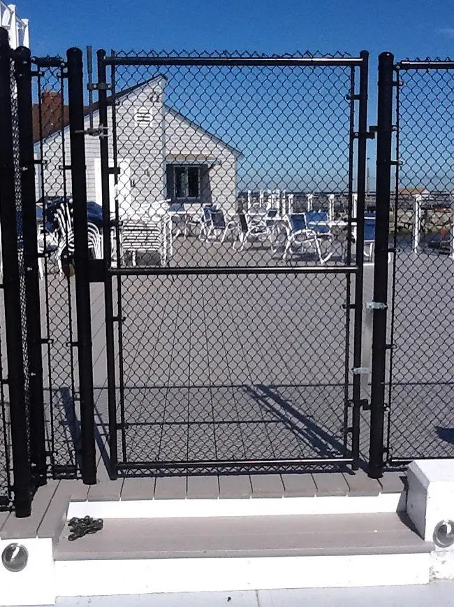 Chain Link chain link fence installed by Armstrong Fence on the South Shore of Massachusetts