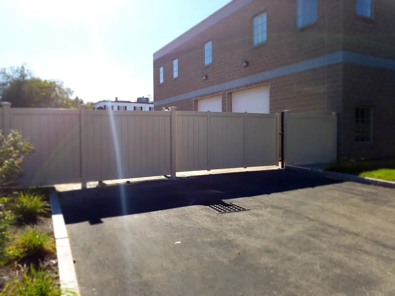 Perimeter Security commercial fence installed by Armstrong Fence on the South Shore of Massachusetts