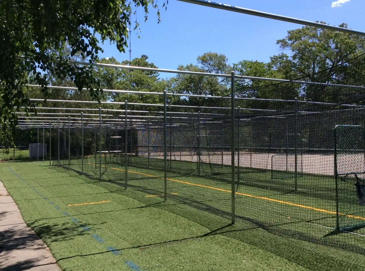 Sport Courts commercial fence installed by Armstrong Fence on the South Shore of Massachusetts